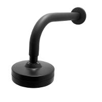 Chuveiro Ducha Autolimpante Redondo Preto Black Articulável Solar Ou A Gás