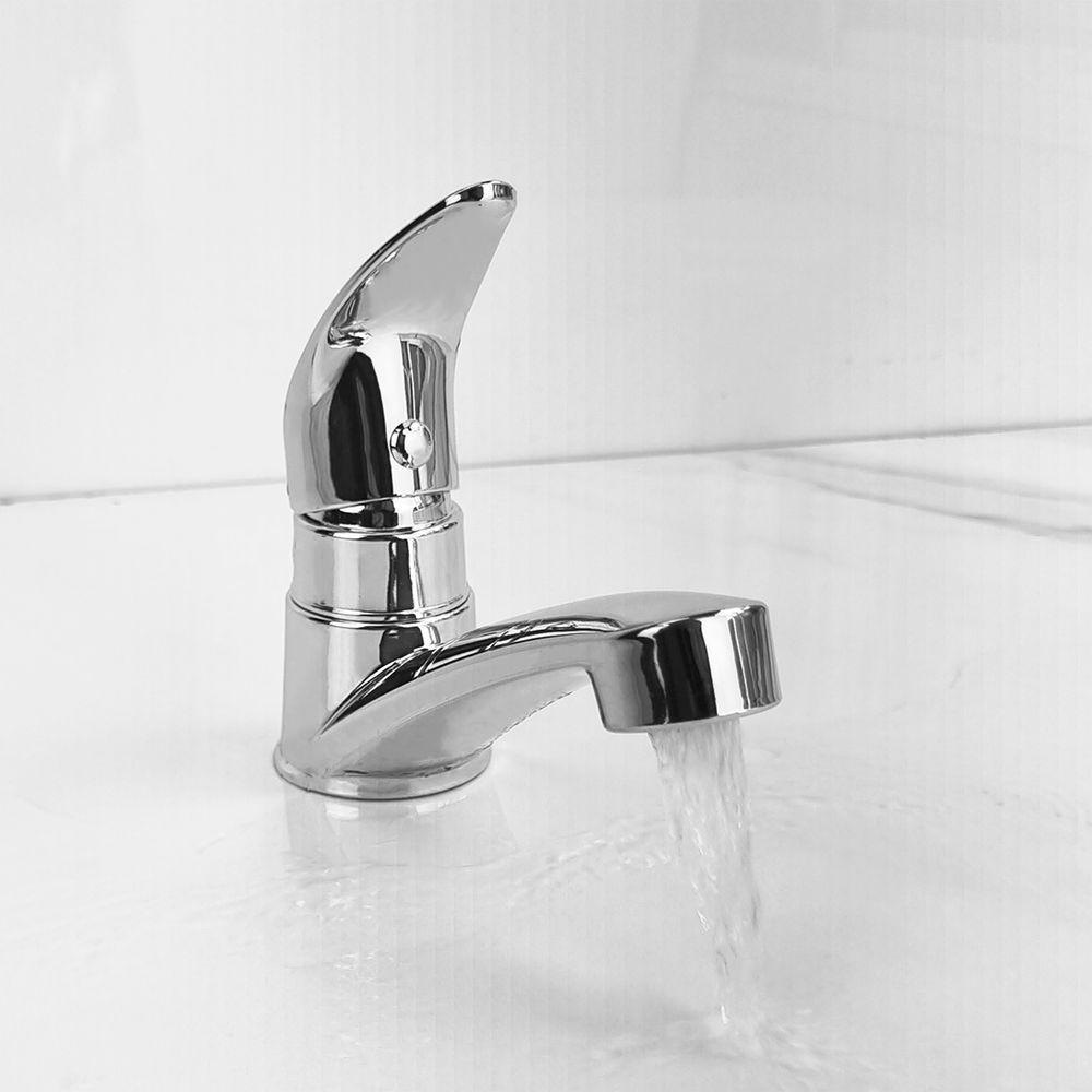 Torneira Pia Lavabo Lavatório Banheiro Mesa Abs Cromado Luxo 1/4v Fecho Rápido - 6