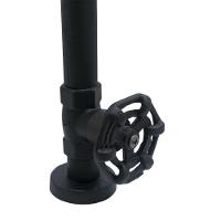 Torneira Pia Lavatório Banheiro Industrial Rustica Mesa Bancada Preto Fosco Metal Luxo - 2