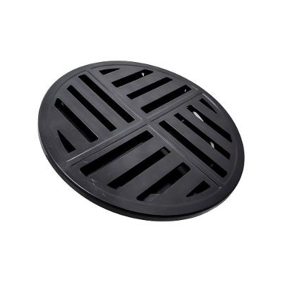 Ralo Anti Inseto Inteligente Redondo 15x15cm Banheiro Lavatório Preto Fosco
