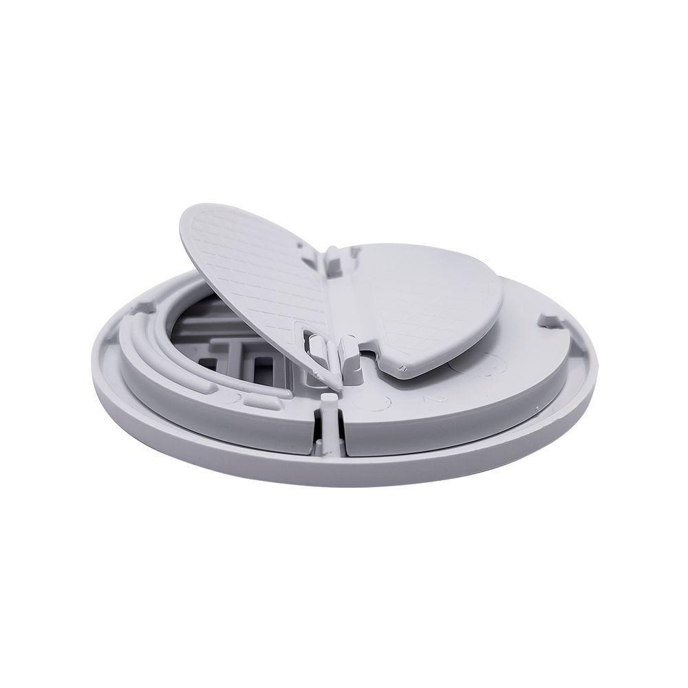 Ralo Grelha Anti-inseto Automático Inteligente Redondo 10x10cm Banheiro Lavatório Branco Abs - 5