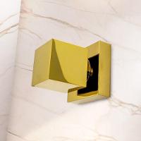 Kit 2 Acabamentos Registro Quadrado Dourado Brilhante Padrão Deca Metal Luxo - 8