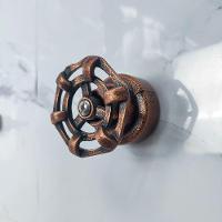 Acabamento Industrial Rustico Registro Pressão Gaveta Cobre Rosé Envelhecido Base Luxo Metal - 2