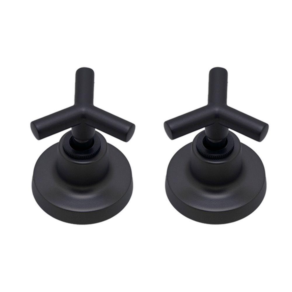 Kit 2 Acabamentos De Registro Preto Fosco Padrão Deca C55 - 1