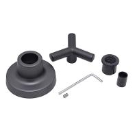 Kit 2 Acabamentos De Registro Preto Fosco Padrão Deca C55 - 6