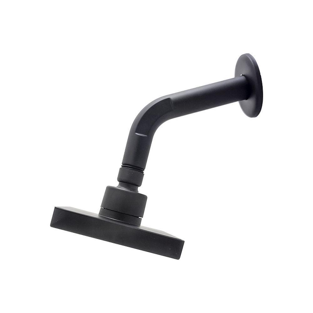 Chuveiro Ducha Quadrado Articulável Preto Fosco Aquecimento Solar Ou Gás Luxo - 2