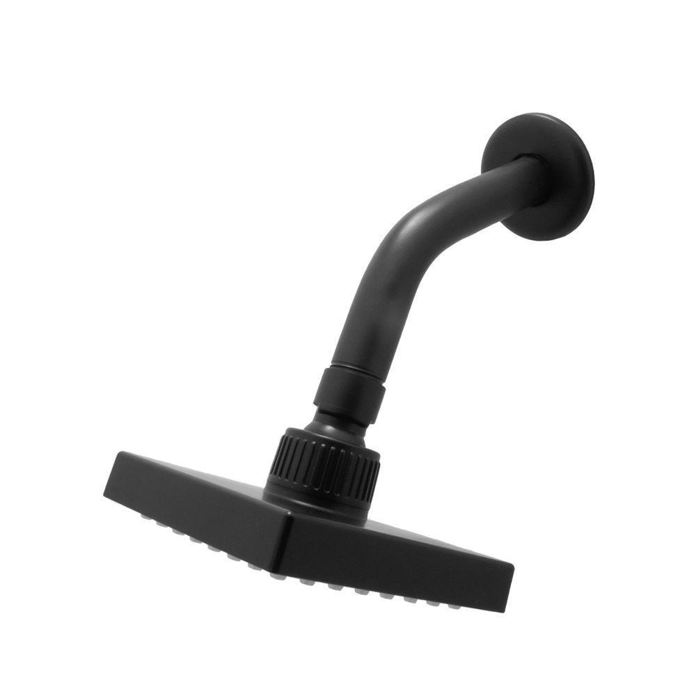 Chuveiro Ducha Quadrado Articulável Preto Fosco Aquecimento Solar Ou Gás Luxo - 6