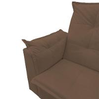 Poltrona De Amamentação Com Puff Isabella Luxo Isa Estofados Marrom - 3