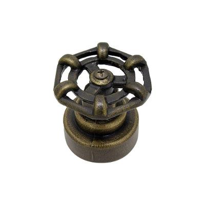 Acabamento Industrial Rustico Registro Pressão Gaveta Ouro Velho Base Luxo Metal 1/4 De Volta