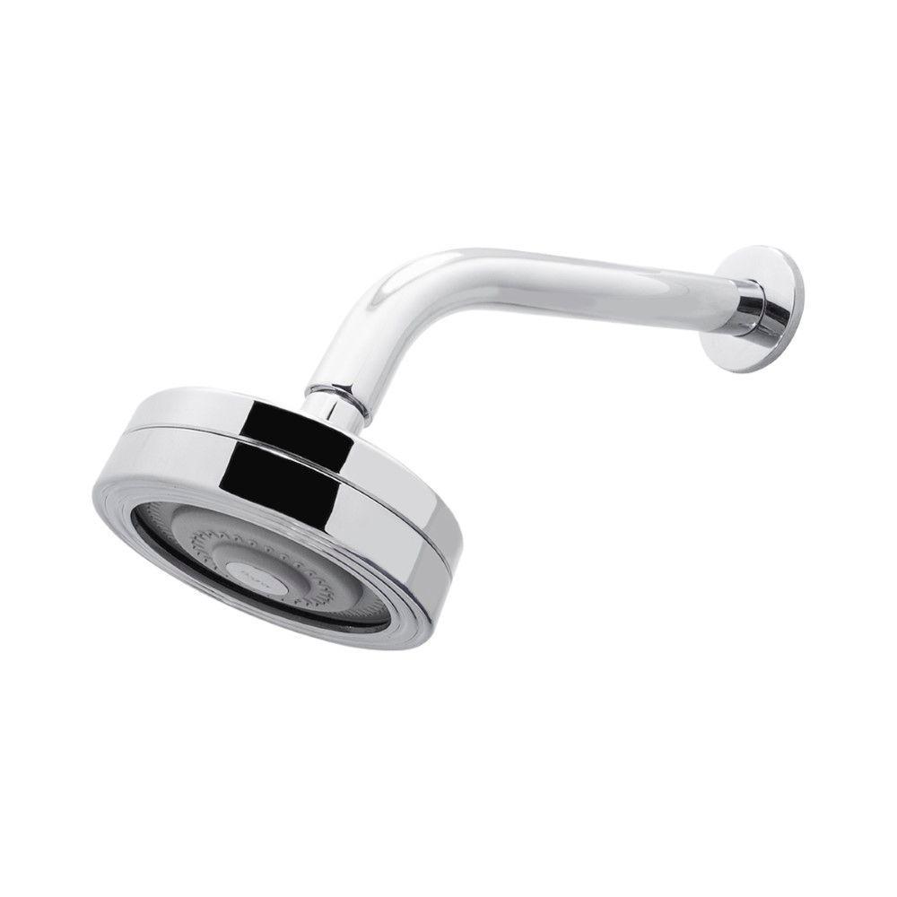 Chuveiro Ducha Autolimpante Redondo Cromado Articulável Solar Ou Gás - 1