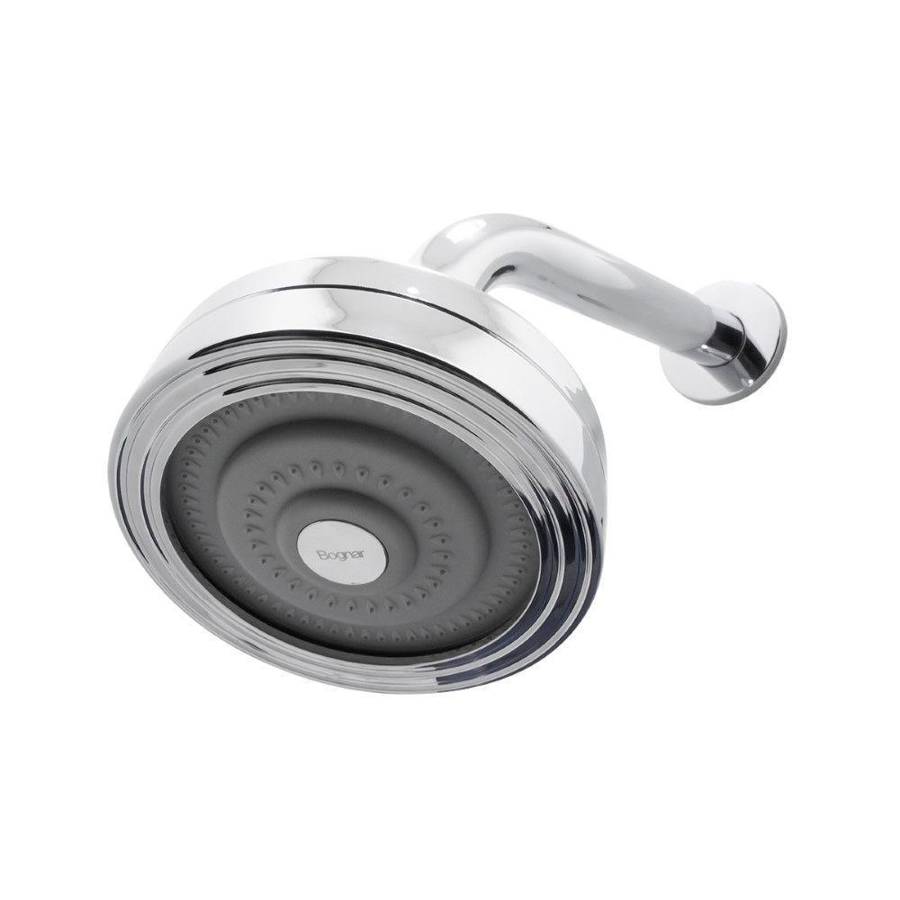 Chuveiro Ducha Autolimpante Redondo Cromado Articulável Solar Ou Gás - 3