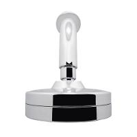 Chuveiro Ducha Autolimpante Redondo Cromado Articulável Solar Ou Gás - 6