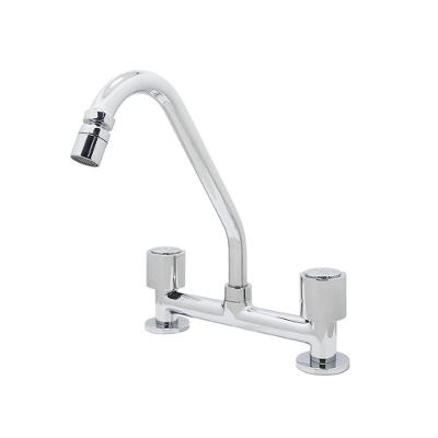 Torneira Pia Misturador Cozinha Bica Móvel Com Articulador Bancada Luxo Cromado Metal 1/4v