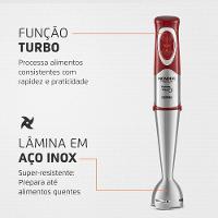 Mixer Premium Mondial M-10 500W Vermelho Com Inox 110V