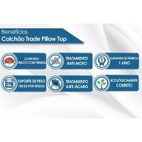 Cama Box Casal: Colchão Molas Bonnel Luckspuma Trade + Base CRC Suede Gray(138x188)