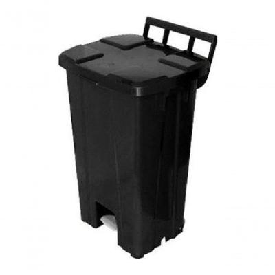 Lixeira Quadrada Plastica De 100 Litros Com Roda E Pedal