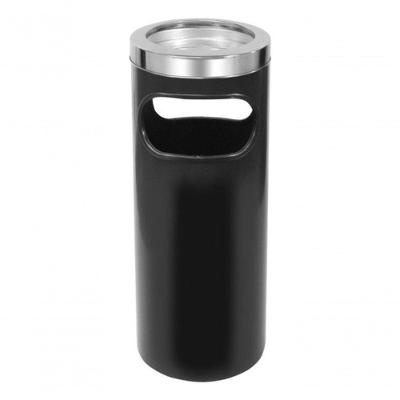 Cinzeiro Lixeira Em Pintura Epóxi Com Aro Em Inox 22l