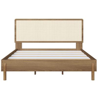 Cama Quenn Palhinha Oslo 27056 Pes Madeira 152 Cm Artesano Hanover