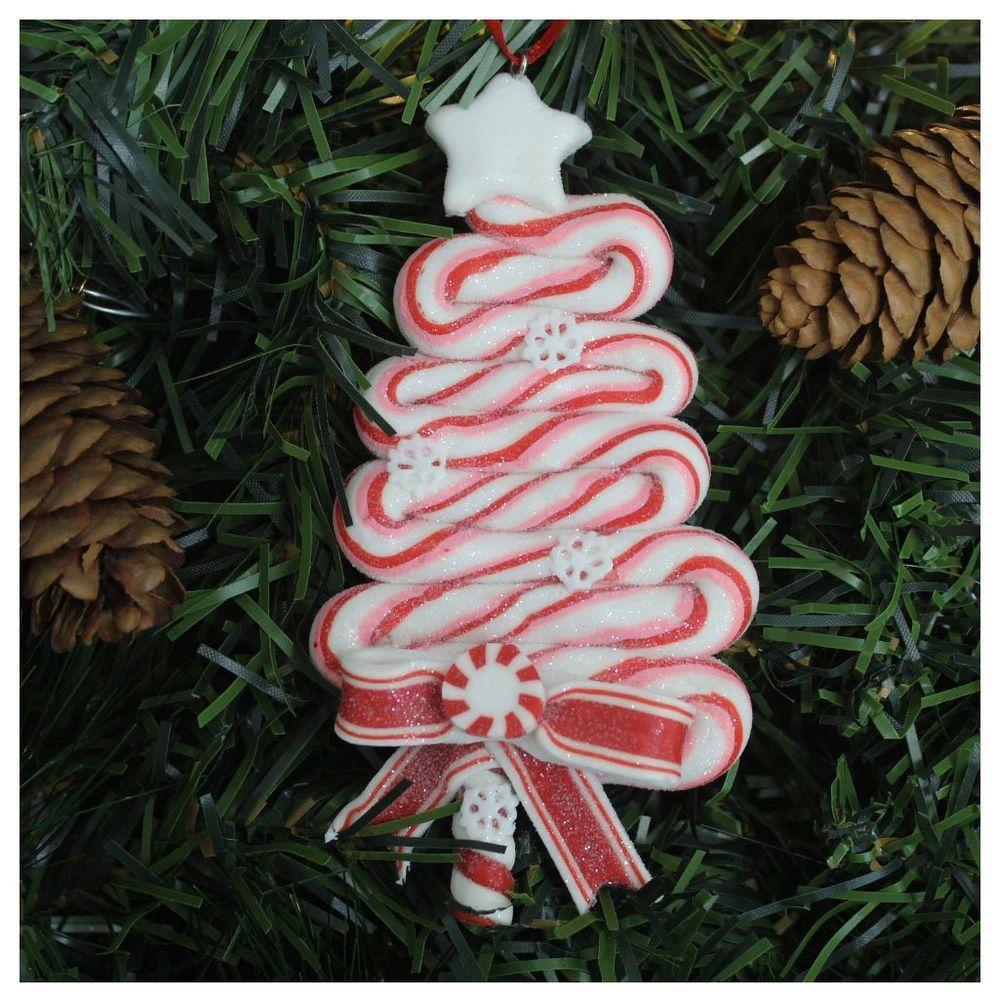 Kit 6 Enfeite Pendente Para árvore De Natal Pinheirinho 13,5cm - 1