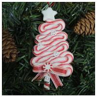 Kit 10 Enfeite Pendente Para árvore De Natal Pinheirinho 13,5cm - 1