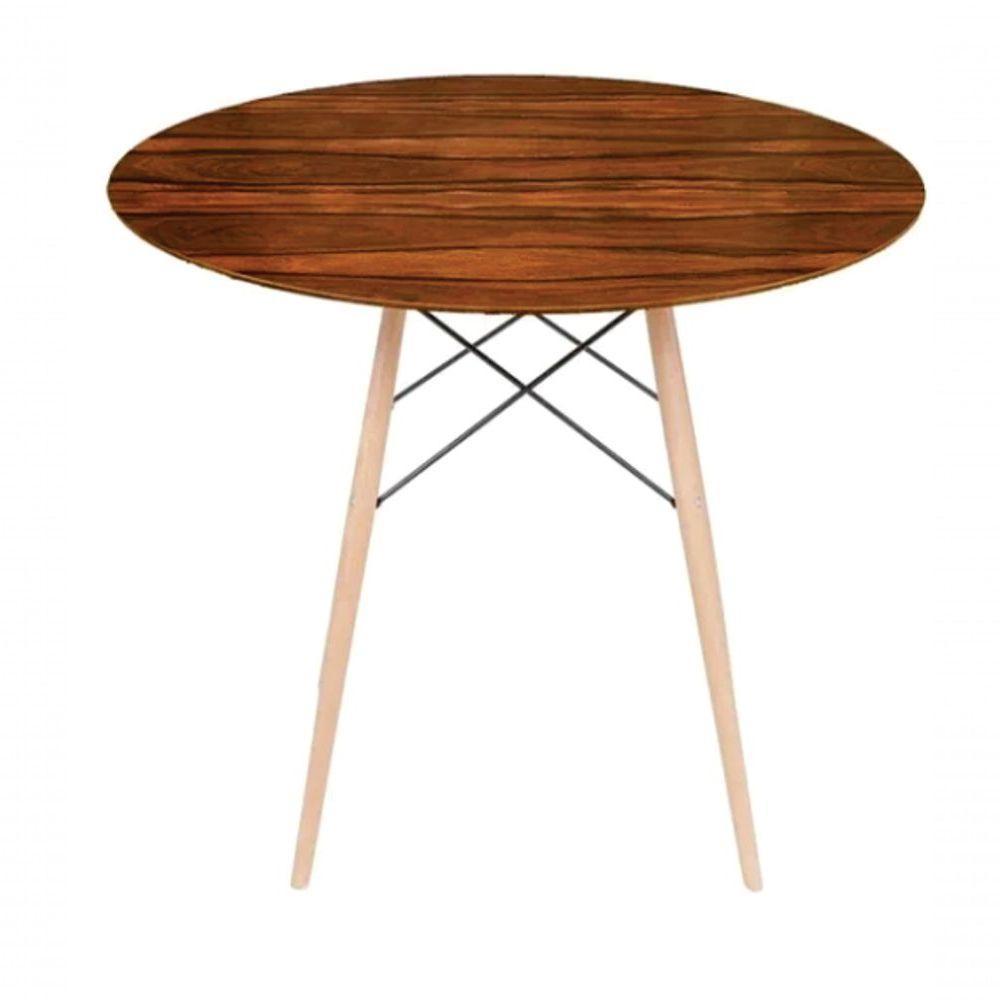 Mesa Eames Eiffel Redonda 70 Cm - Pau Ferro - 1