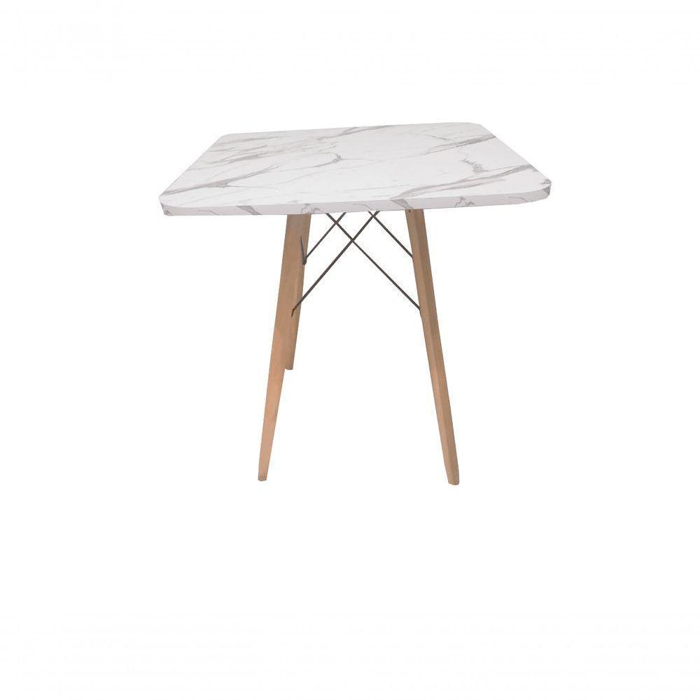 Mesa Eames Eiffel Quadrada 80 Cm - Estilo Granito - 1