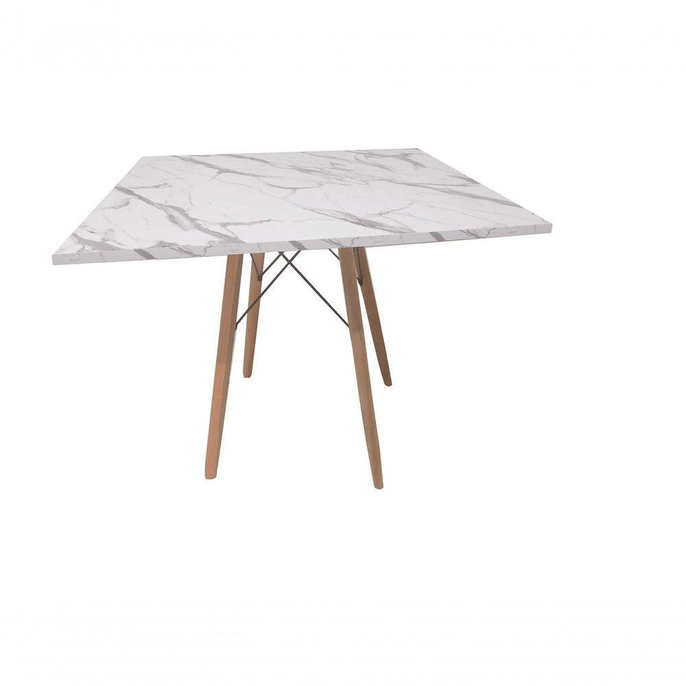 Mesa Eames Eiffel Quadrada 100 Cm - Estilo Granito - 1