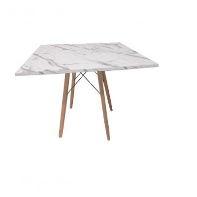 Mesa Eames Eiffel Quadrada 100 Cm - Estilo Granito