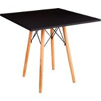 Mesa Eames Eiffel Quadrada 70 Cm - Preta - 1