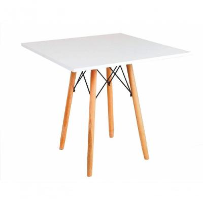 Mesa Eames Eiffel Quadrada 80 Cm - Branca