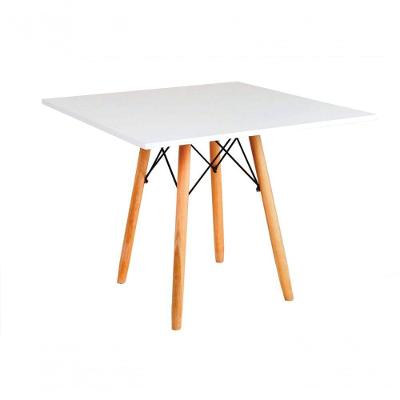 Mesa Eames Eiffel Quadrada 90 Cm - Branca