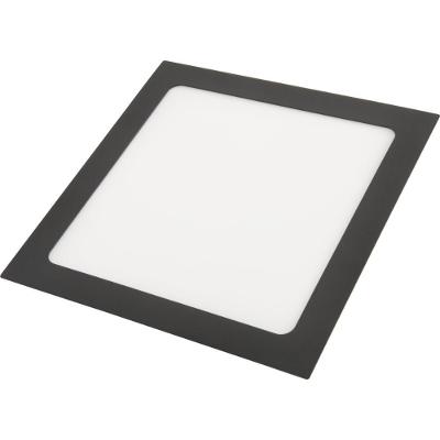 Plafon Fita Led Tramontina Quadrado De Embutir Preto 24 W 4000 K 1680 Lm Luz Neutra