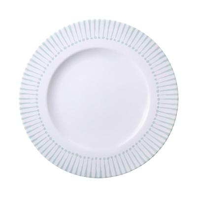 Prato Raso Tramontina Monocroma Em Porcelana Decorada 28 Cm