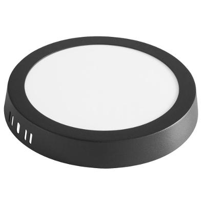 Plafón De Cinta Led Tramontina Cuadrado De Sobreponer Negro 12 W 3000 K 840 Lm Luz Cálida