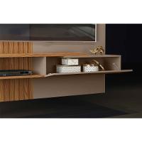 Painel para TV Tito até 65 Polegadas Griz/Carvalho - DJ Móveis - 7