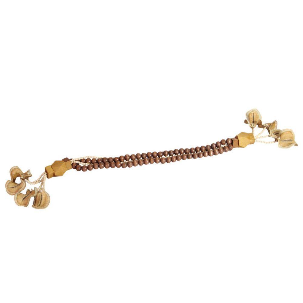 Colar De Mesa Decorativo Naru 117 Cm Moderna Mobília Marrom / Natural - 5