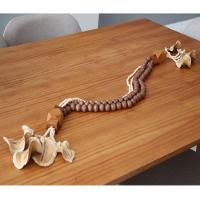 Colar De Mesa Decorativo Naru 117 Cm Moderna Mobília Marrom / Natural - 1