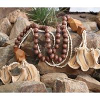 Colar De Mesa Decorativo Naru 117 Cm Moderna Mobília Marrom / Natural - 6