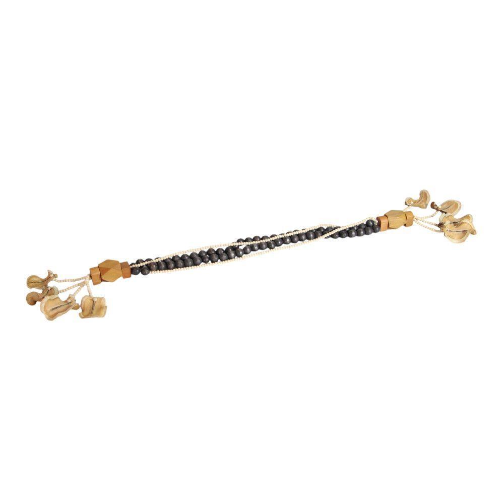 Colar De Mesa Decorativo Naru 117 Cm Moderna Mobília Preto/natural - 2