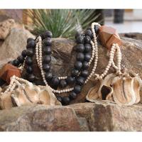 Colar De Mesa Decorativo Naru 117 Cm Moderna Mobília Preto/natural - 6