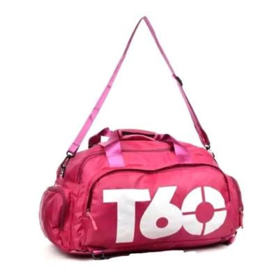 Bolsa Academia Fitness Mala De Viagem Mochila Transversal Treino Rosa