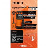 Bomba D'Água Submersível 1CV 750W Foxlux 220V - 8