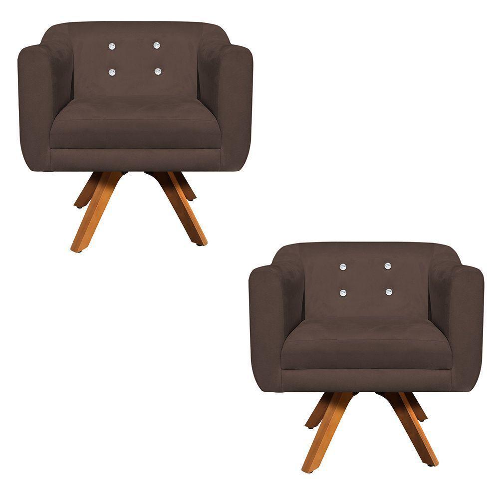 Kit 02 Poltronas Giratória Julia Mm30 - 1