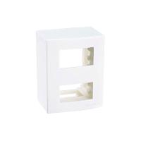 Caixa De Sobrepor Com Suporte Margirius Sleek 75x95 Para 2 Módulos Distanciados Branca - 1