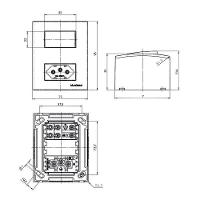 Caixa De Sobrepor Com Suporte Margirius Sleek 75x95 Para 2 Módulos Distanciados Branca - 2