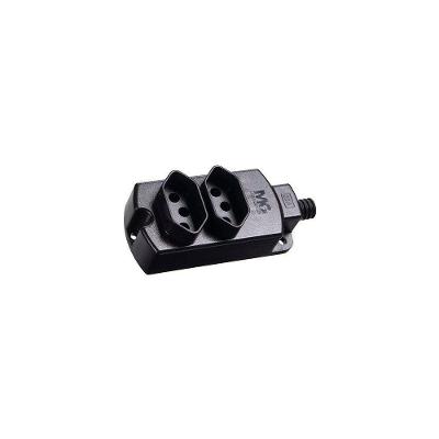 Régua Com 2 Tomadas Margirius Tmu2-320 2p+t 20A Preta Bivolt