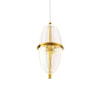 Lustre Pendente Nordecor Miza Oli 2954 Ouro Brilho Led Bivolt 2700K Branco Quente Dourado - 1