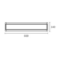 Luminária Led Taschibra Tl Slim 15 De Sobrepor 40W Bivolt Preta 3000K Luz Amarela - 6