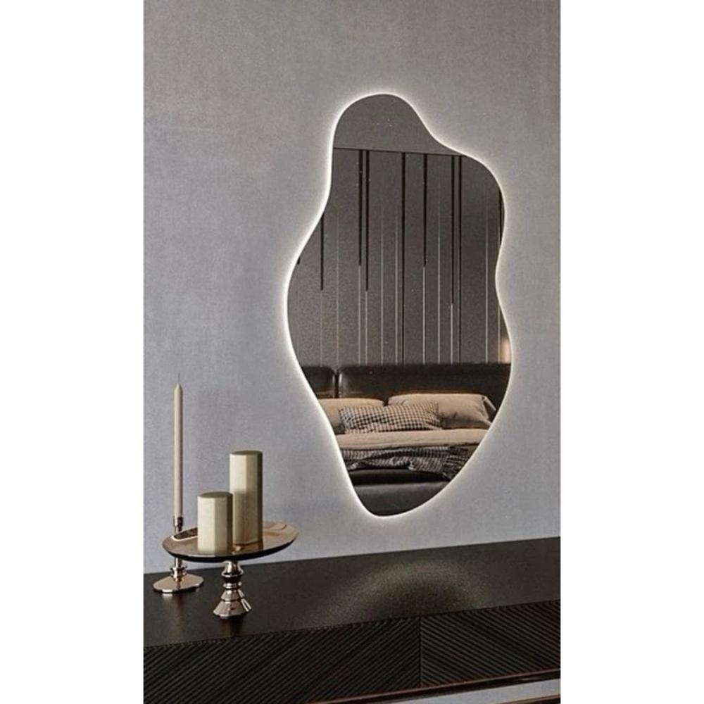 Espelho De Led 70x45 Grande Com Luz Branca Com Bateria Branca - 1