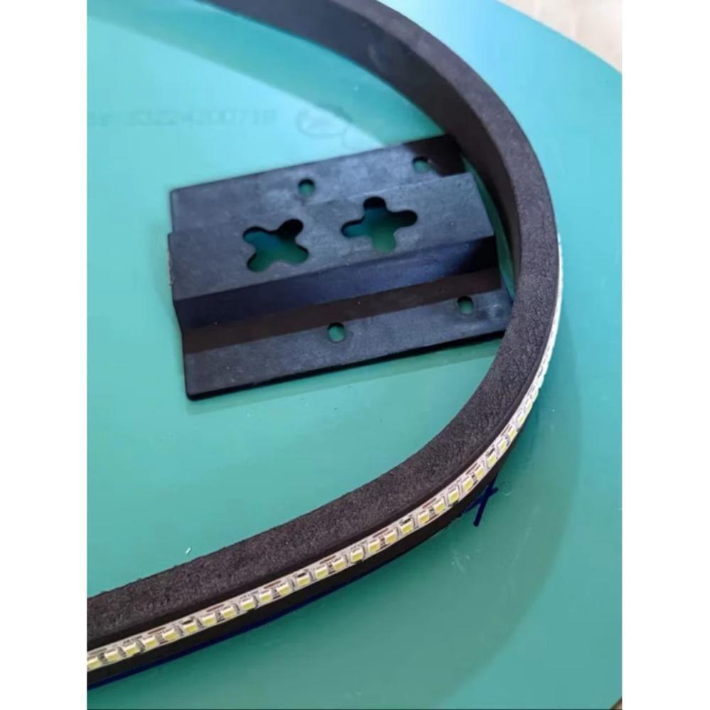 Espelho Meia Lua Moderno De Led Claro Blogueira 75x50 Com Bateria Branca - 3